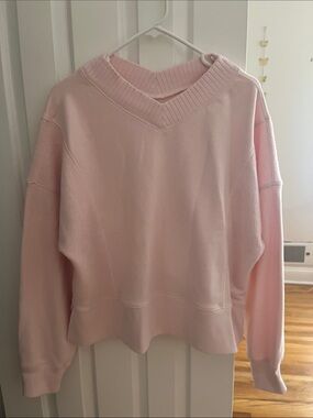 aerie Light Pink V-Neck Women's Sweater